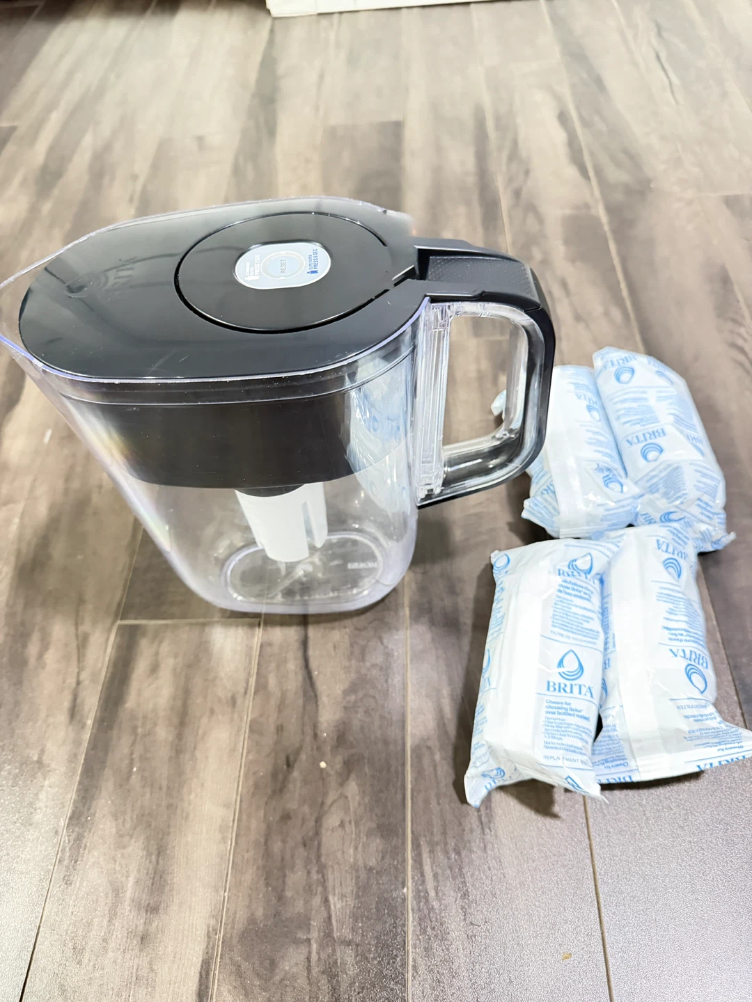 Brita Water Filter with 4 Replacement Filters and a new tumbler