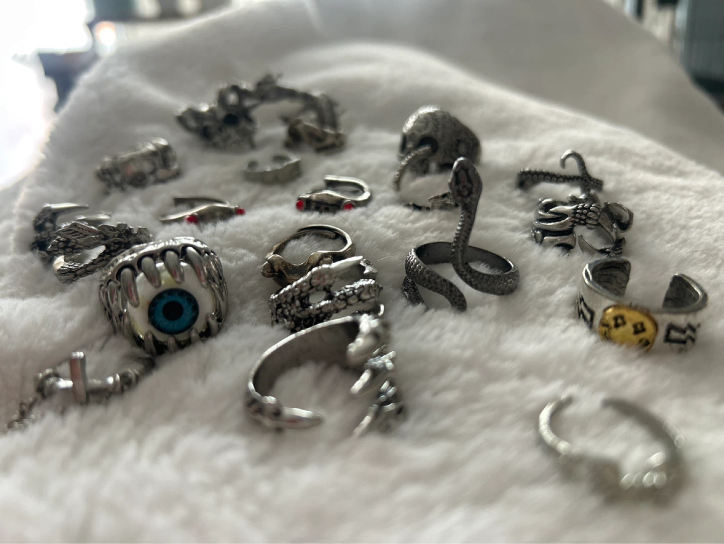Set of Punk Style Rings