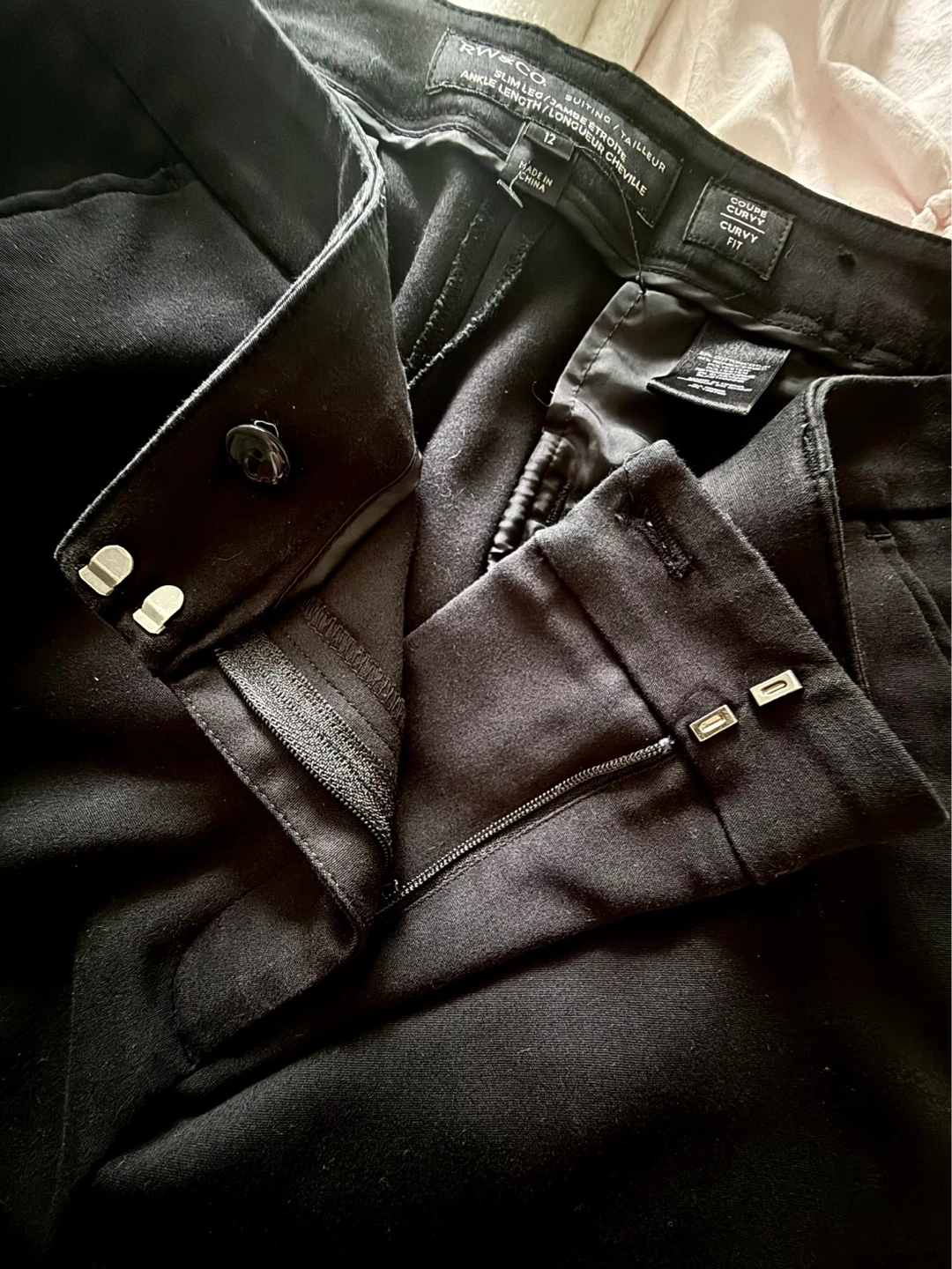 RW&CO. Black Curvy fit Pants - Size 12 - Excellent Officewear - photo 5