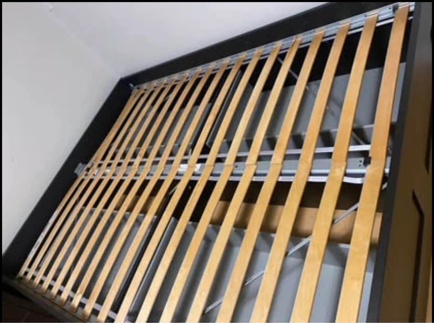 Black queen  Bed Frame with Storage Drawers - photo 2