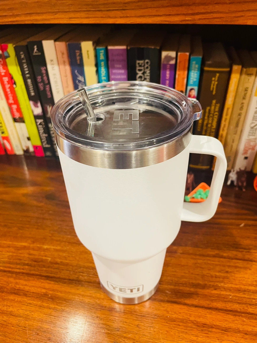 Yeti White Rambler Tumbler with Handle and Straw - photo 2