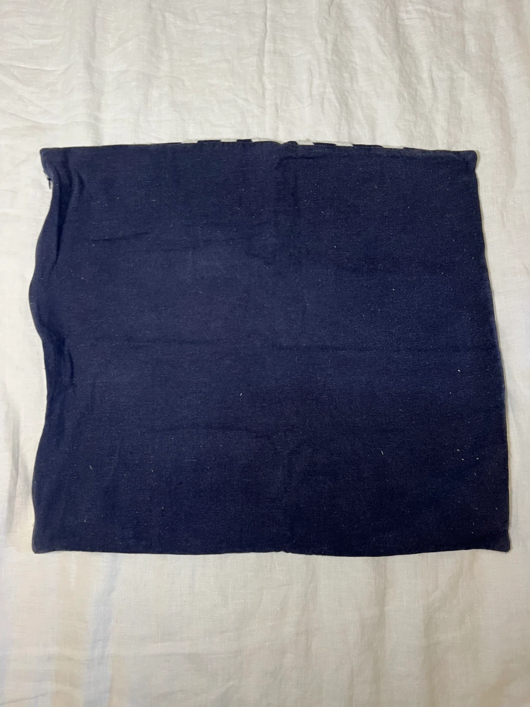 Navy Blue Geometric Patterned Pillow Cover - photo 2