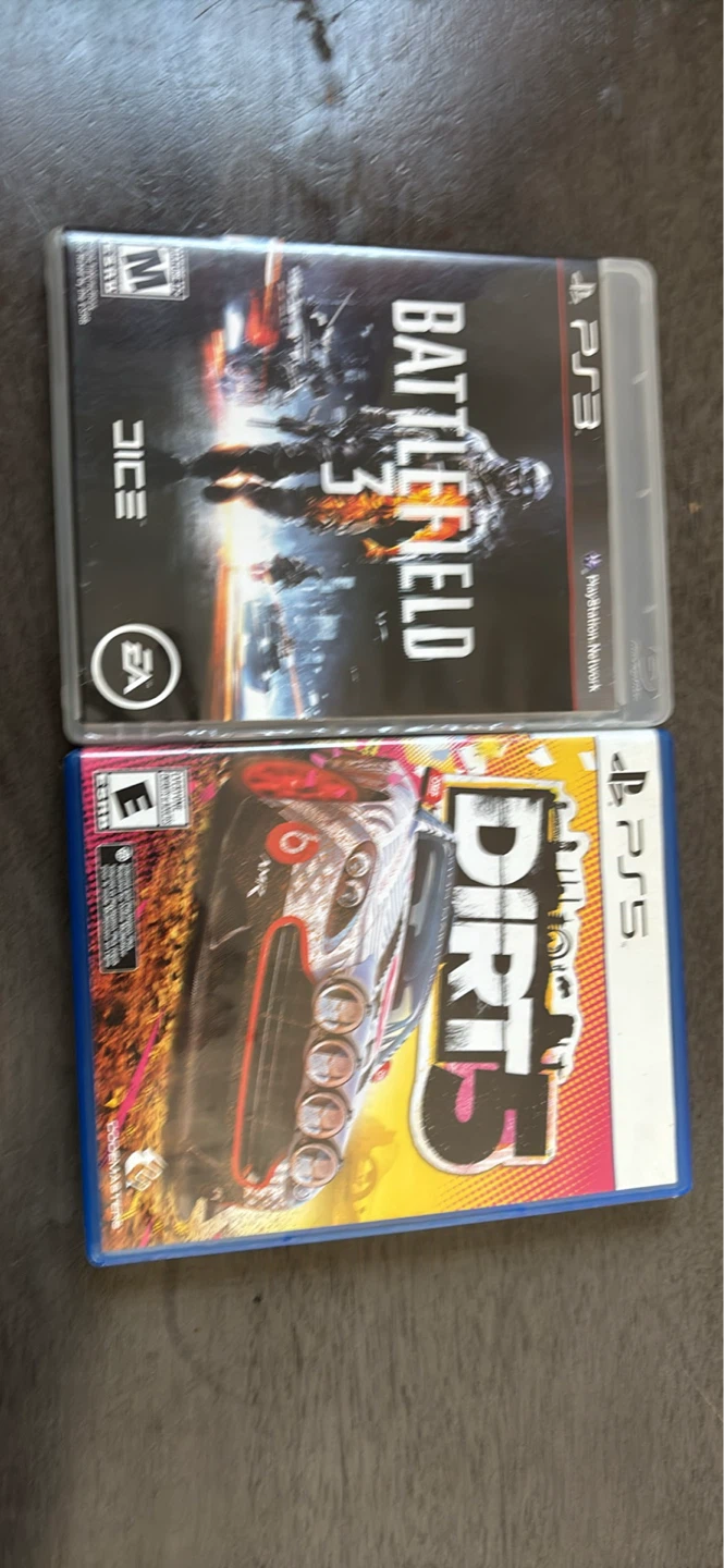 Two Video Games: Battlefield 3 (PS3) & Dirt 5 (PS5)