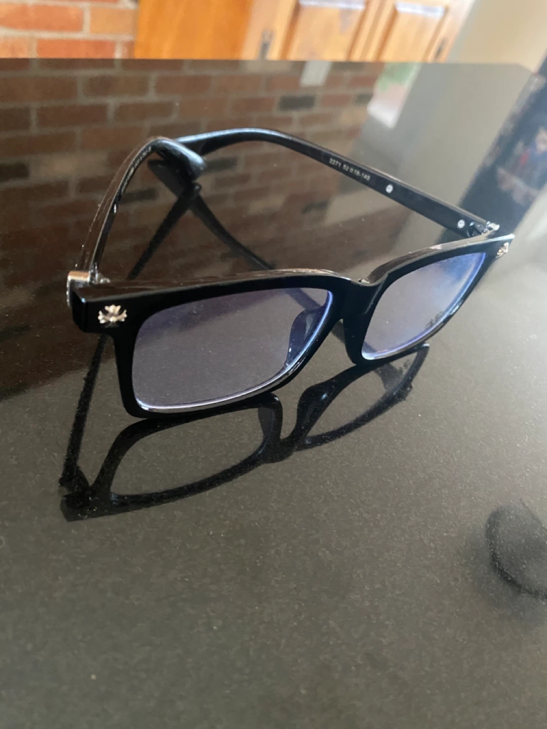 Black Chrome Hearts Glasses - photo 2