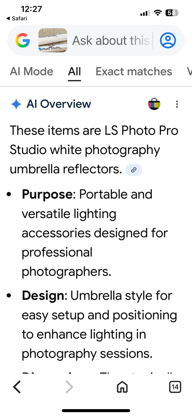 White photography studio umbrellas reflector - photo 2