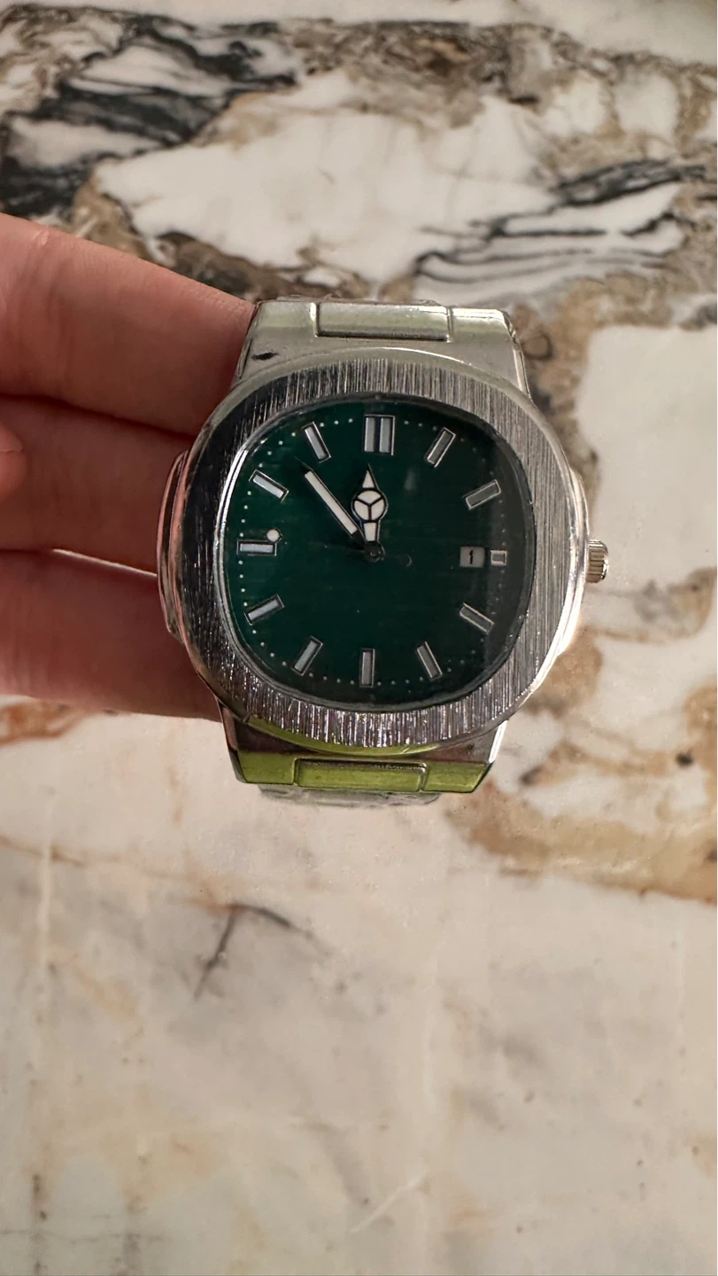 Green Dial Watch with Mercedes Benz logo - photo 2