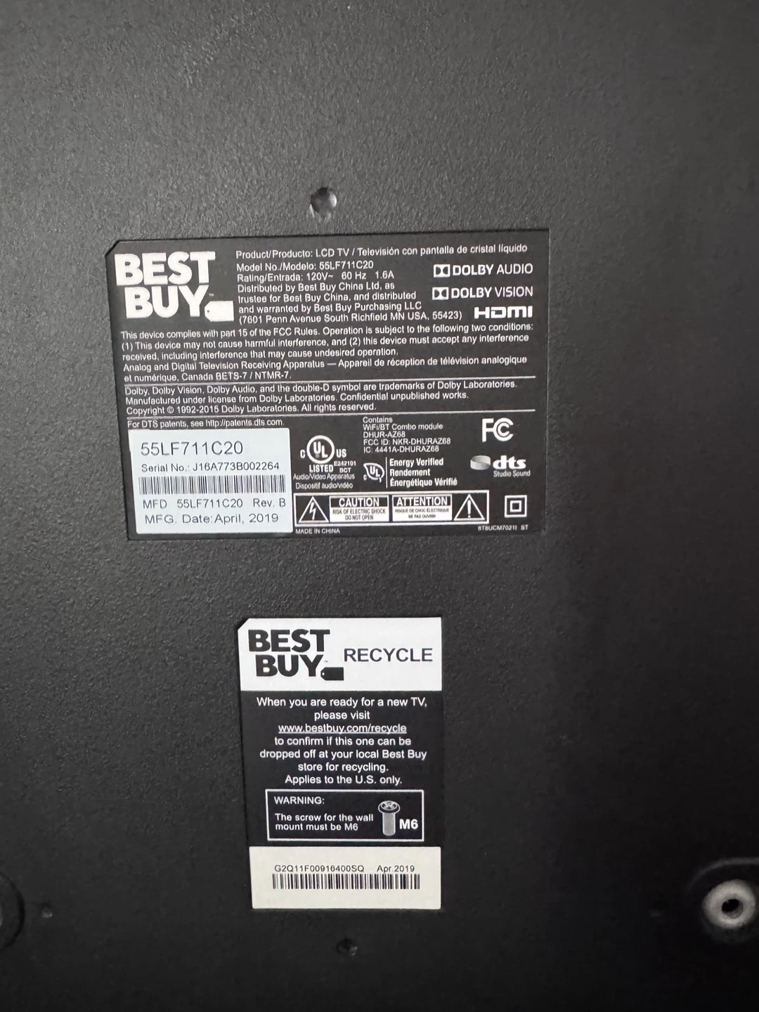 Toshiba Flat Screen TV - photo 4