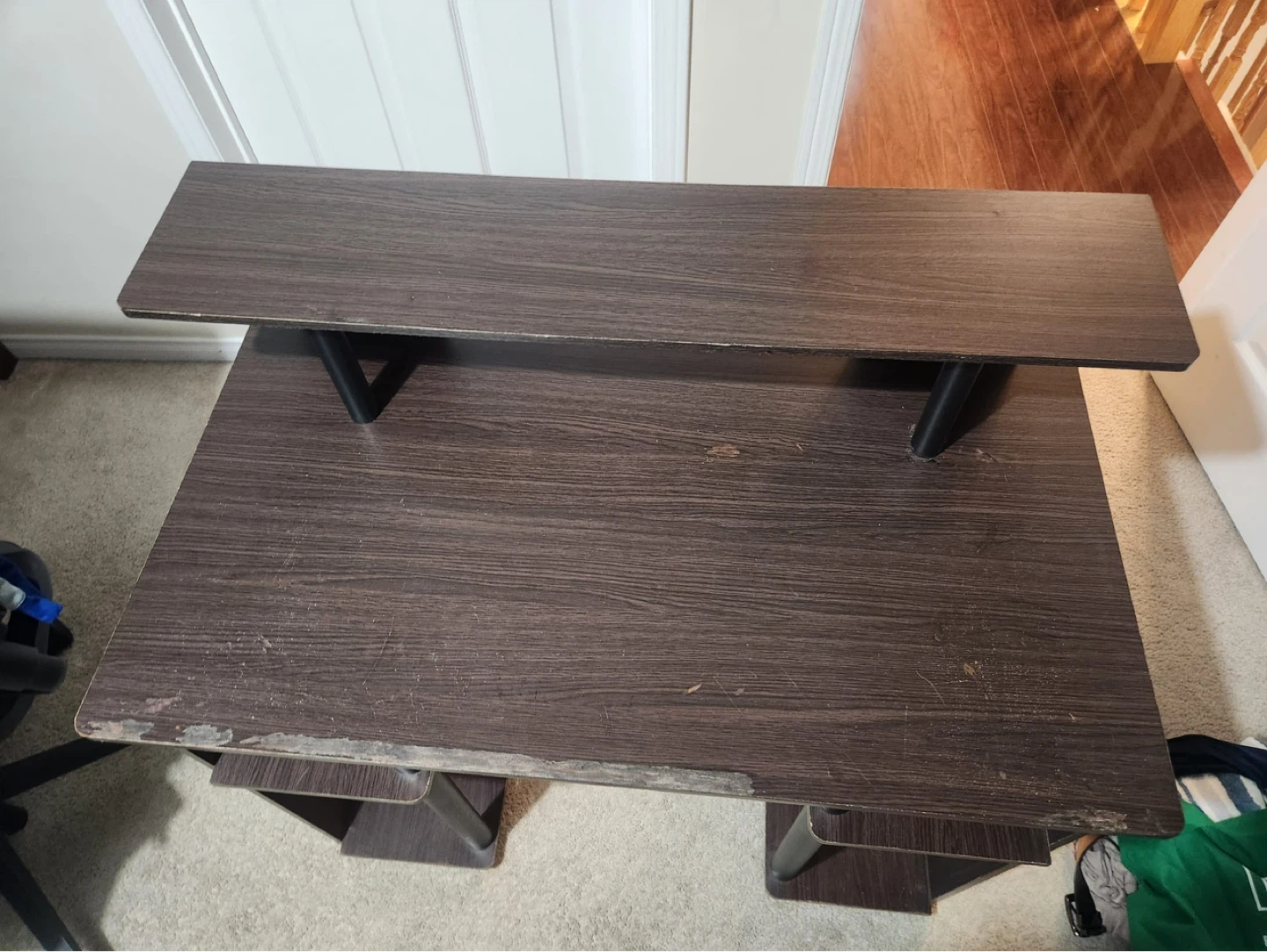 Computer Desk with Monitor Riser and Shelving - photo 5