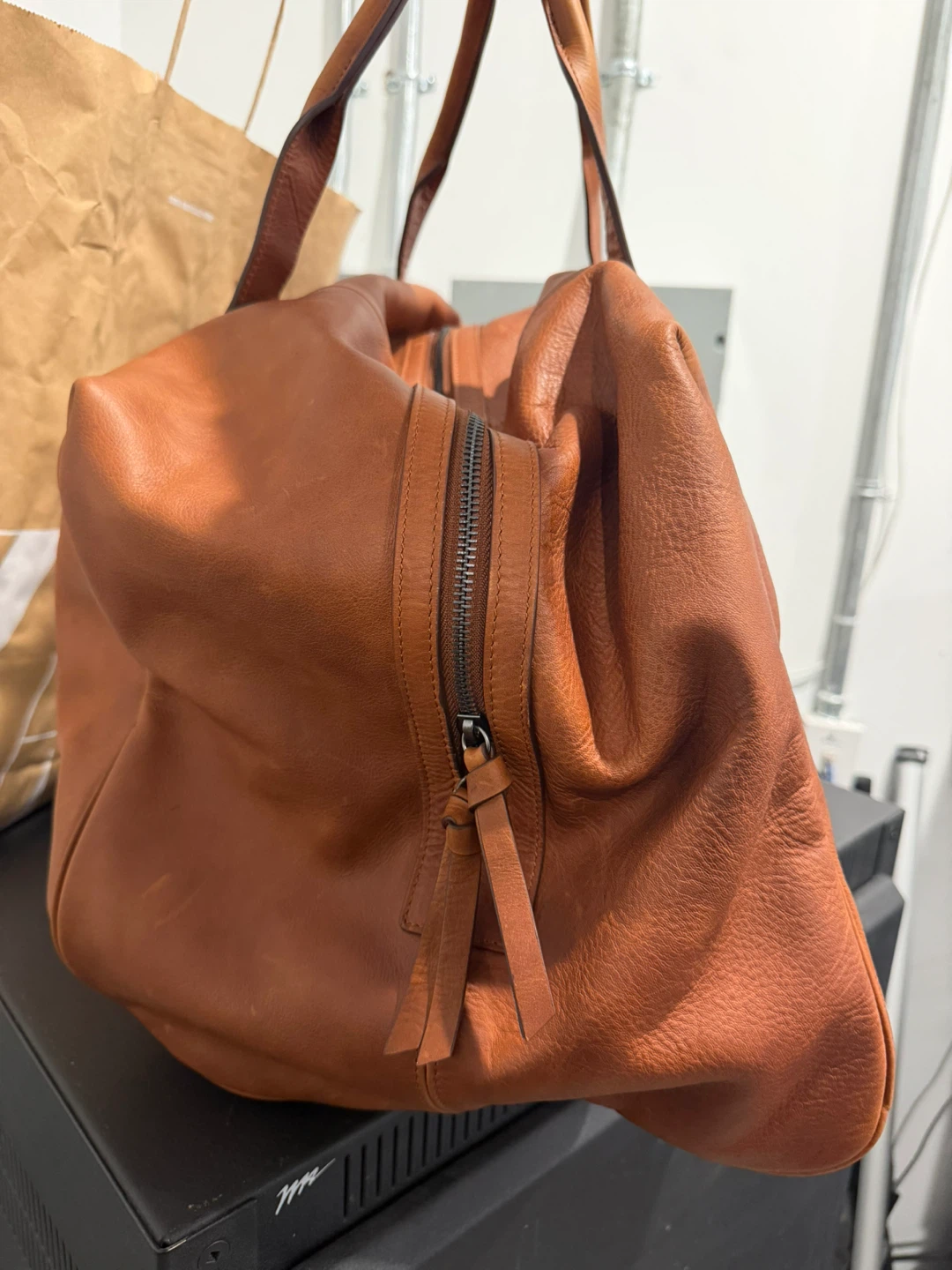 XL Leather Handbag Limited Edition - Brown - photo 5