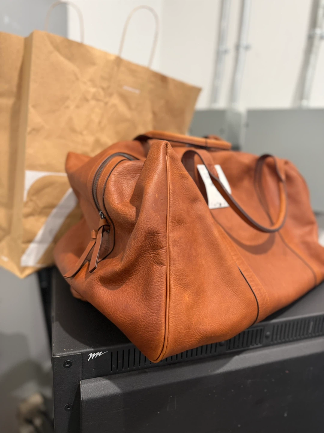 XL Leather Handbag Limited Edition - Brown - photo 4