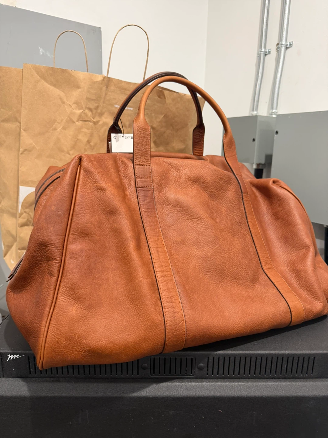 XL Leather Handbag Limited Edition - Brown - photo 3