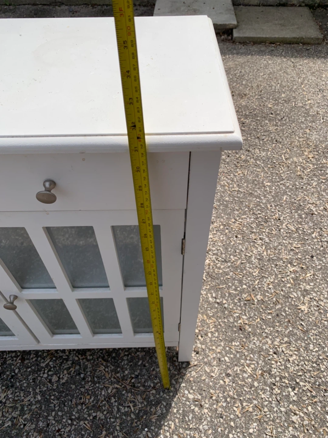 White Cabinet with Glass Doors - photo 4