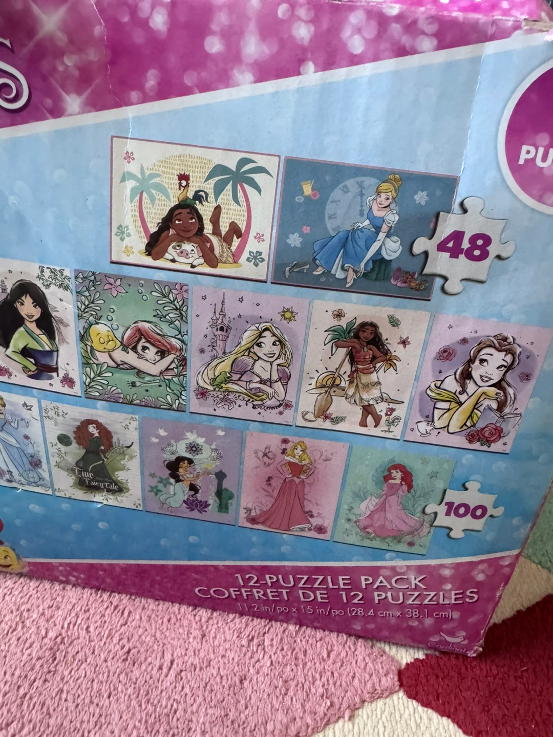 Disney Princess 12-Puzzle Pack - photo 2