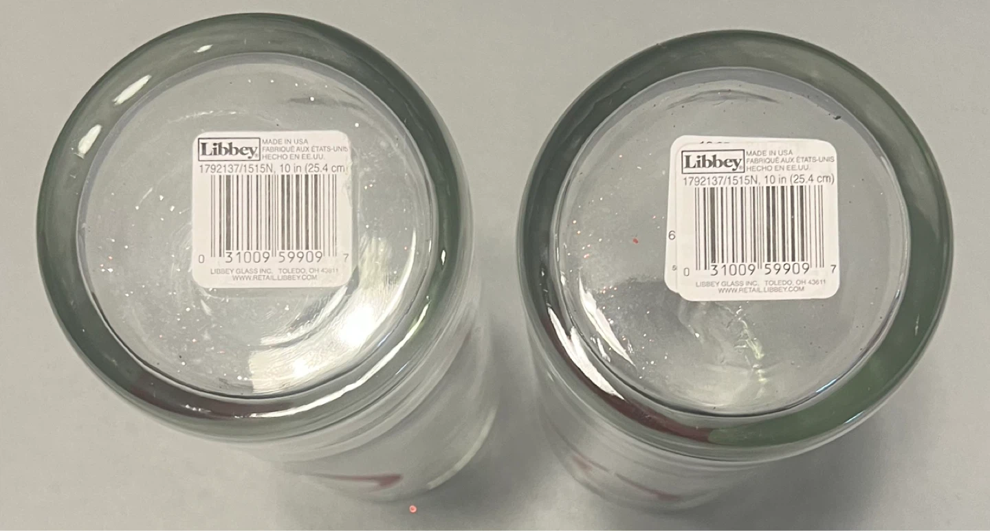 Libbey Glass Cylinder Vases Set of 2 - photo 4