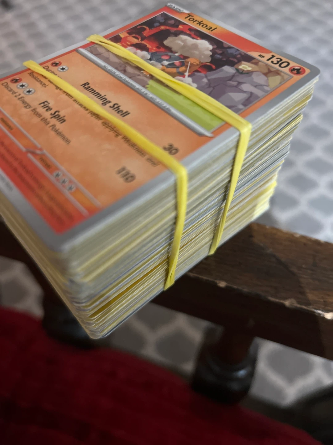 Stack of Pokémon Cards