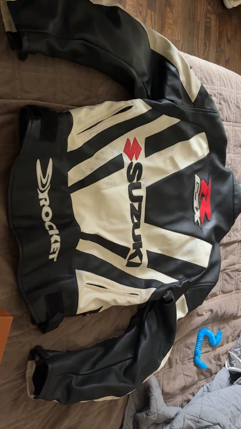 Suzuki GSXR Leather Motorcycle Jacket