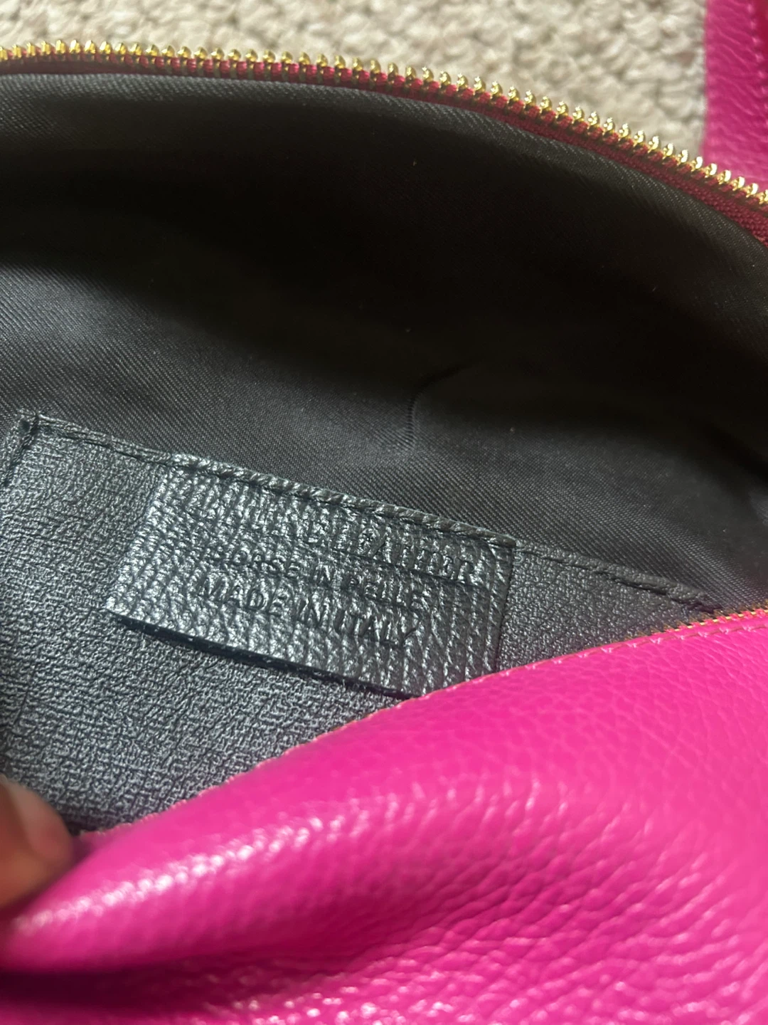 Italian Leather Pink Crossbody Fanny pack - photo 2