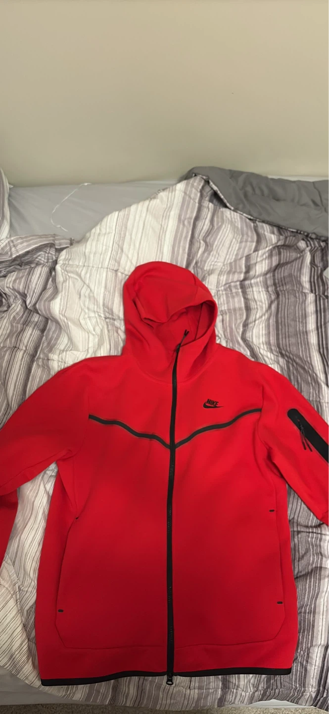 Nike Tech Fleece Hoodie Red - photo 2