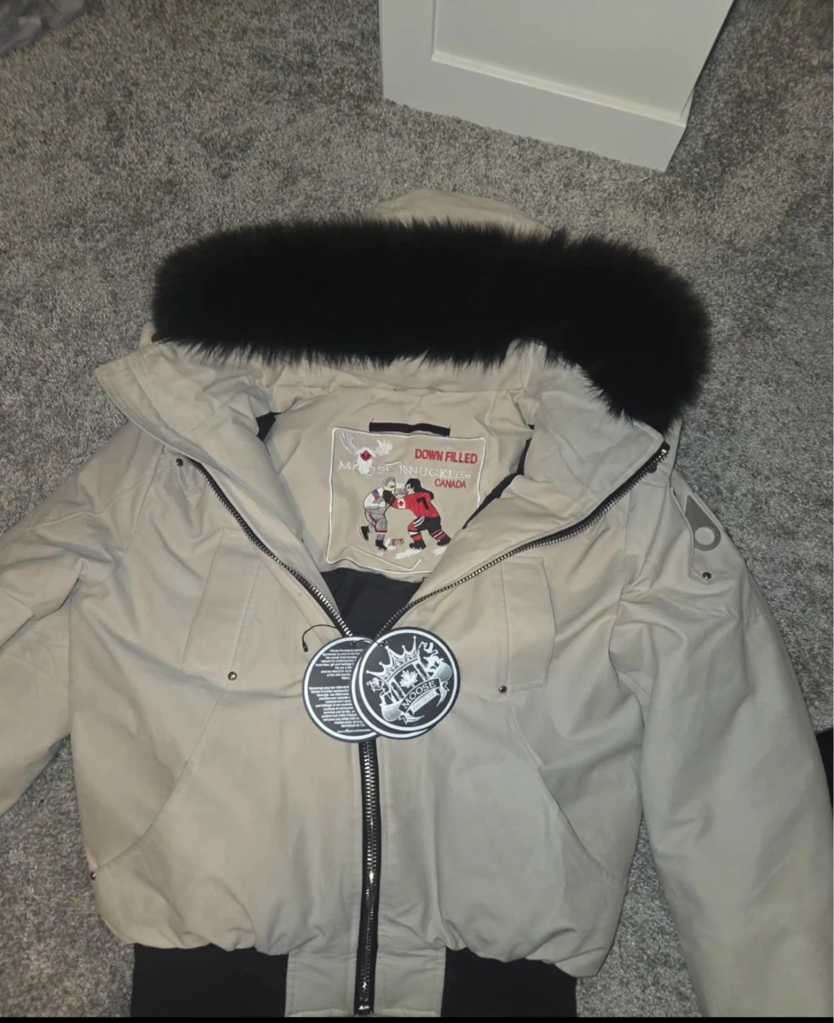 Moose Knuckles Down Filled Bomber Jacket - photo 2