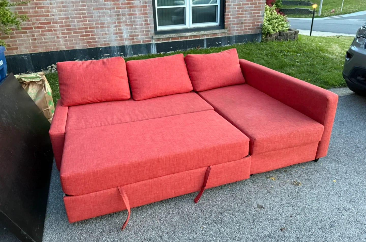 Coral Sectional Sofa Bed with Storage