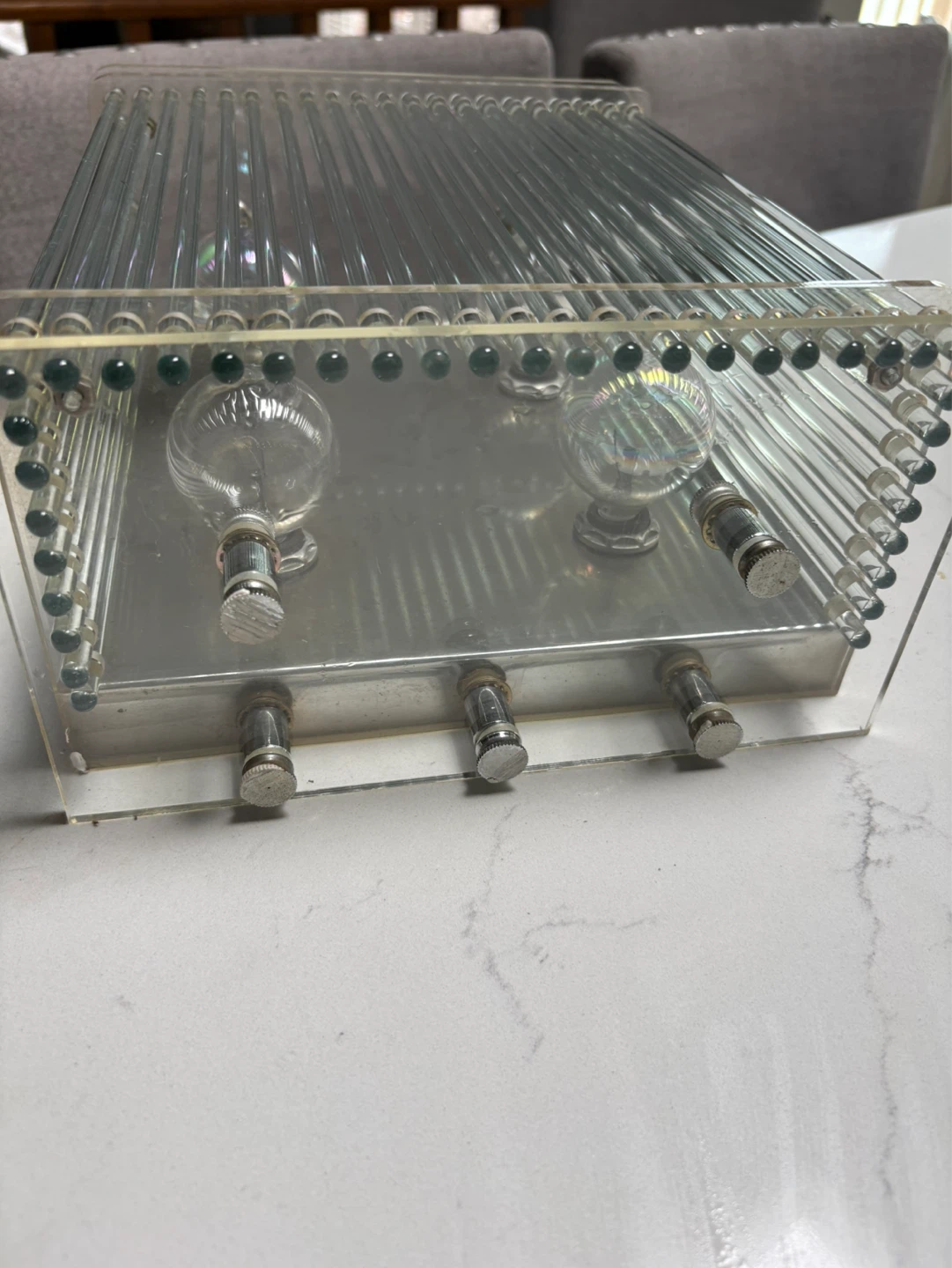 Vintage Glass Tube Sconce Light Fixture