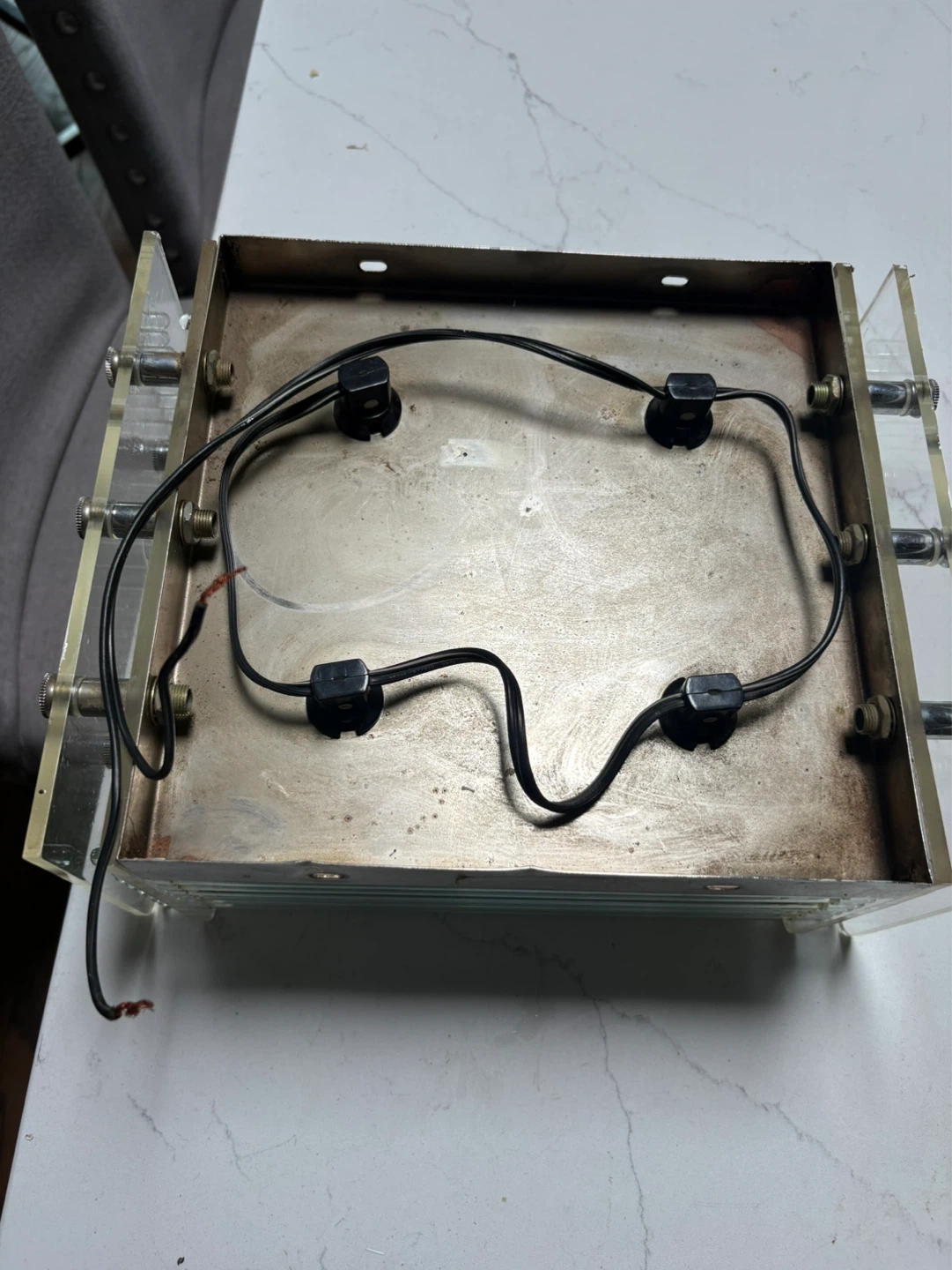 Vintage Glass Tube Sconce Light Fixture - photo 5