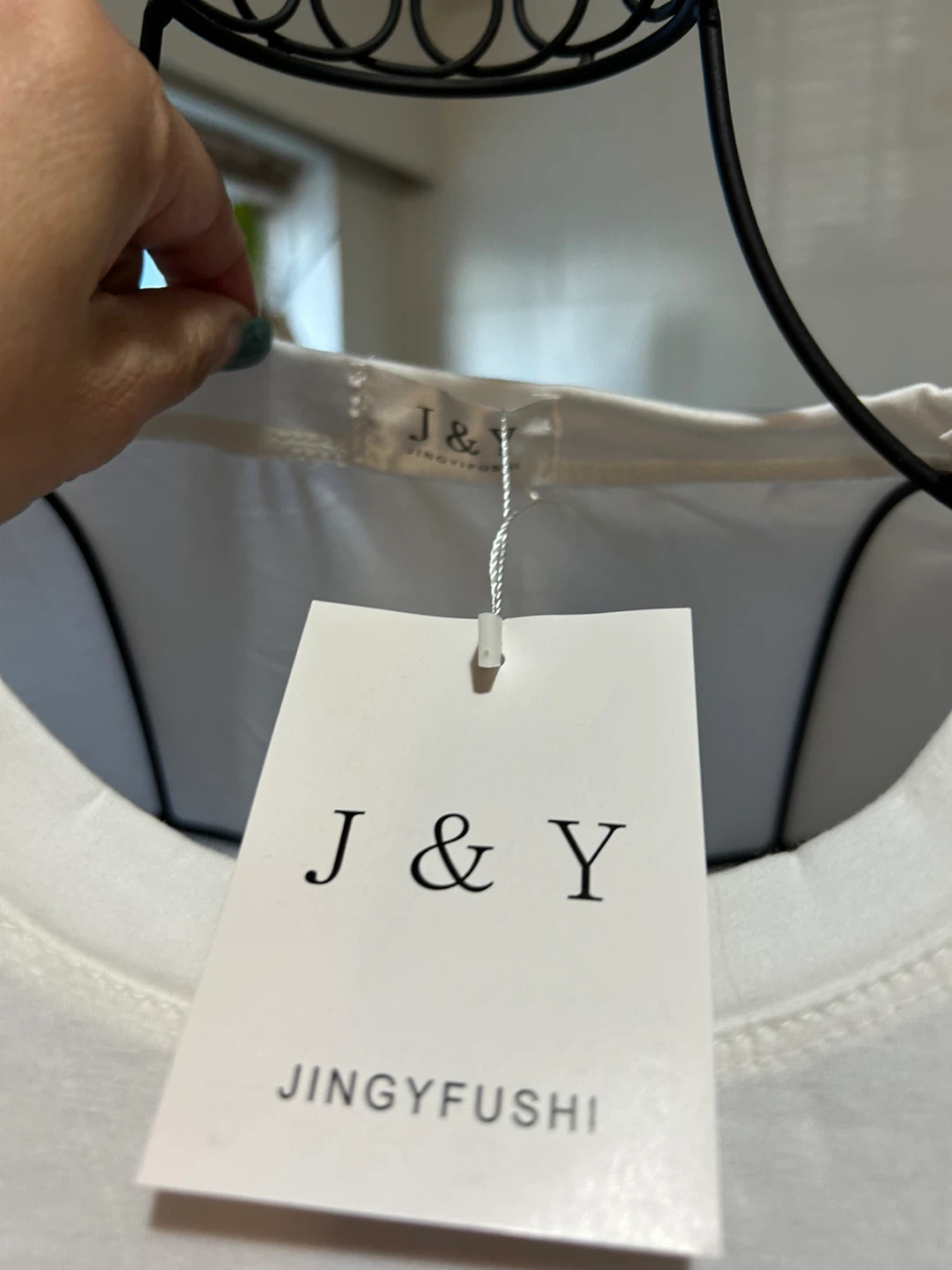 J&Y White T-Shirts with Dior and Nike Graphics (2-Pack) - photo 5