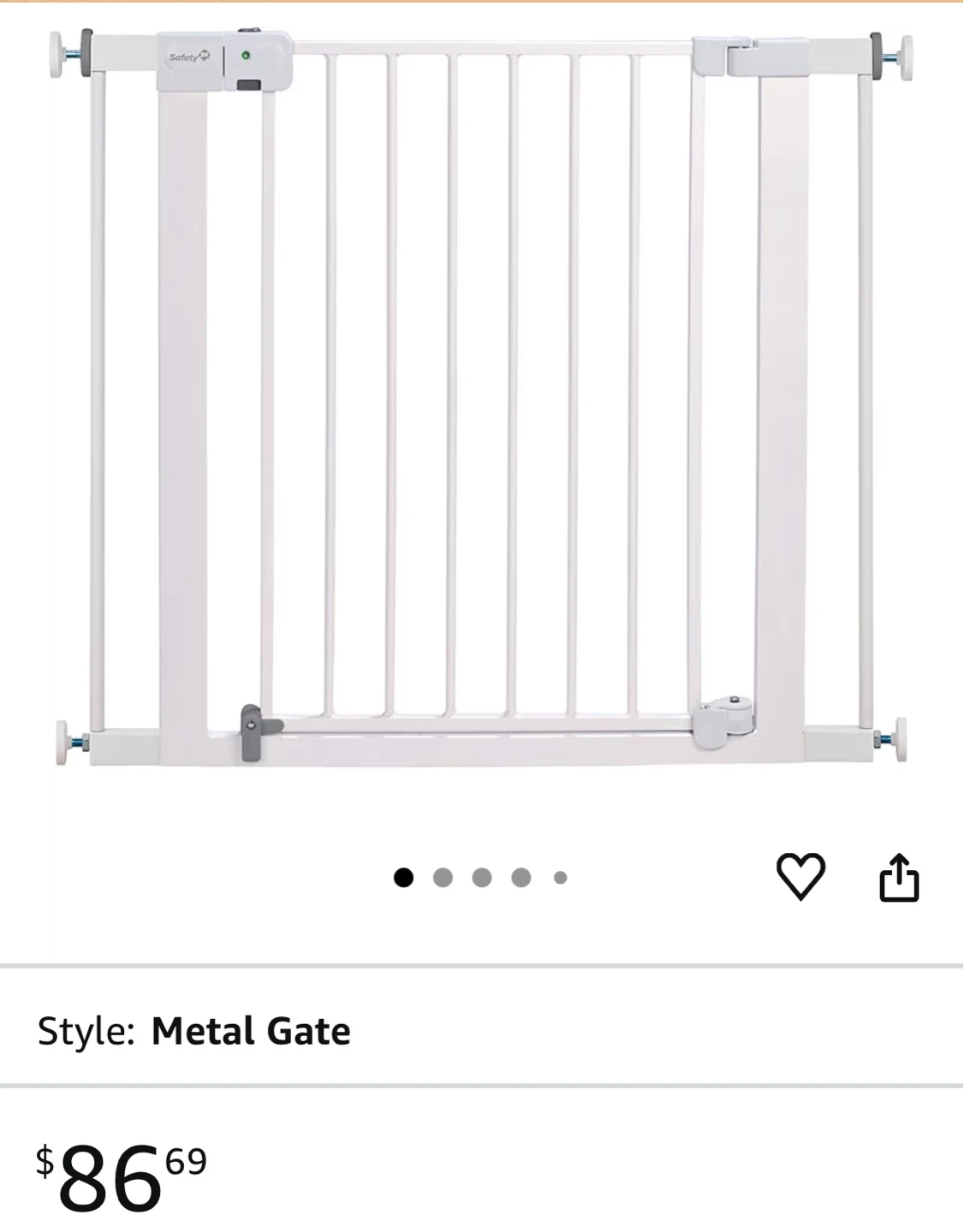 Safety 1st White Metal Baby Gate - photo 5