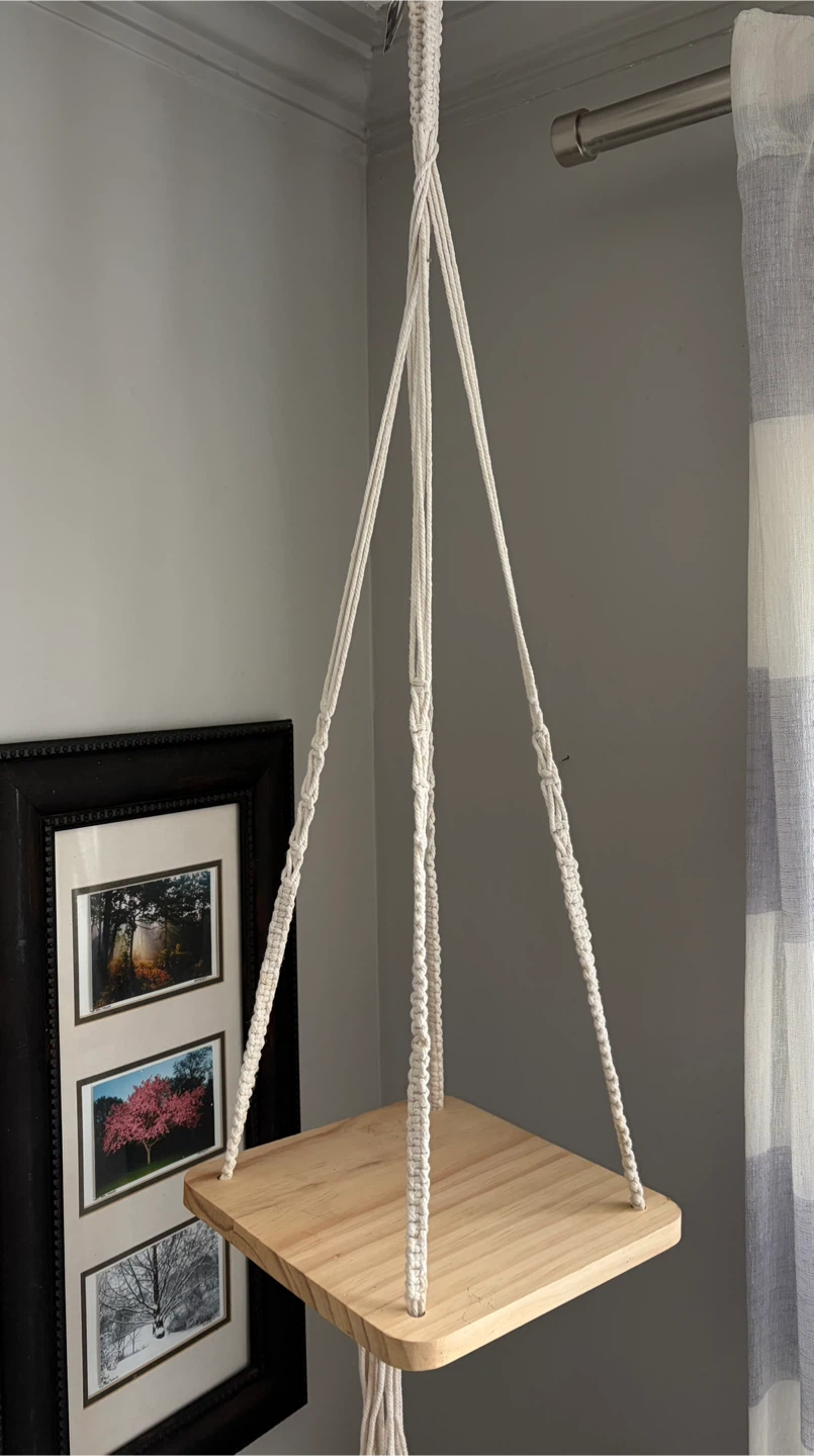 Macrame Plant Hanger Shelf