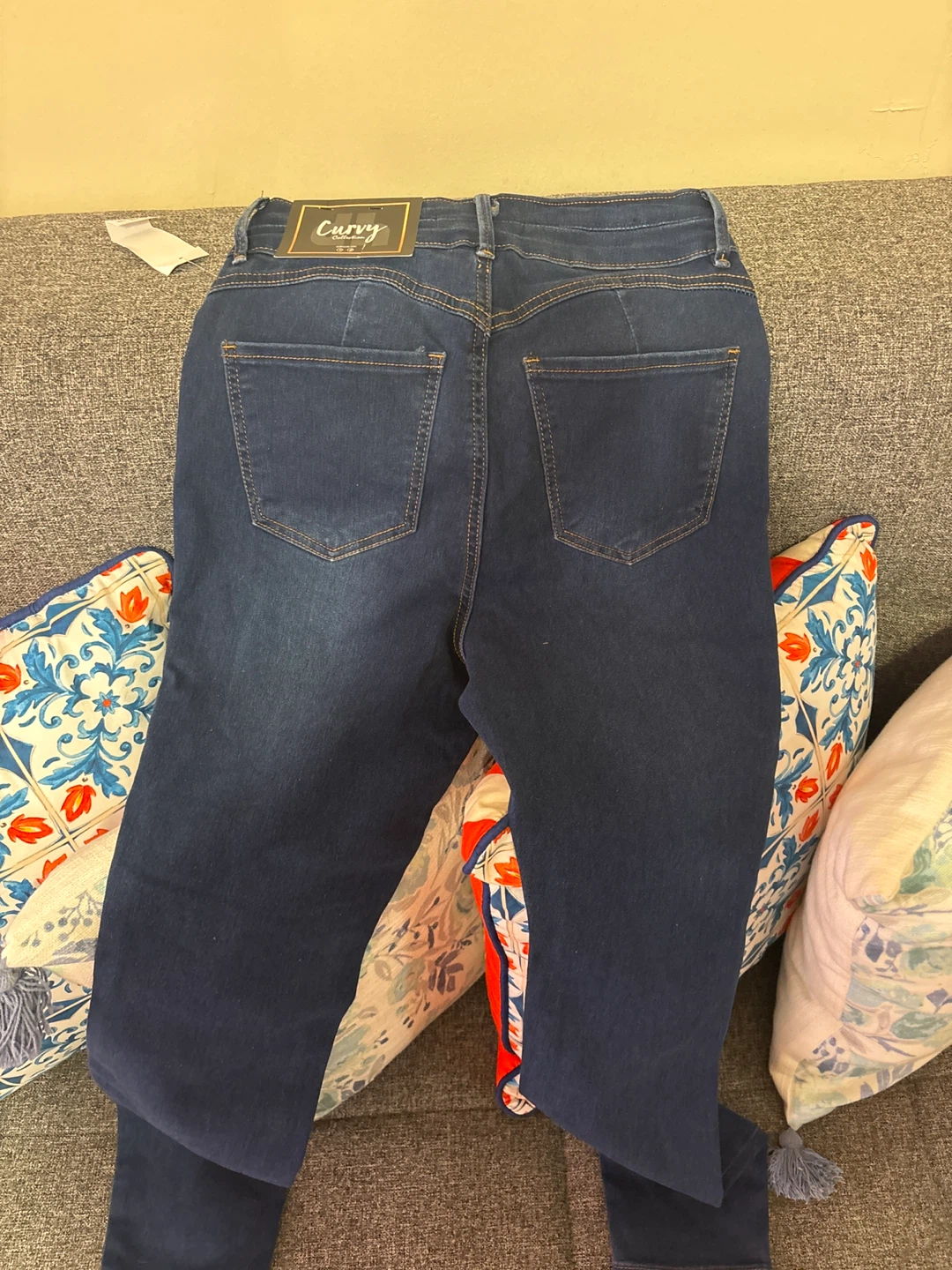 Curvy Collection Dark Wash Skinny Jeans Size 10