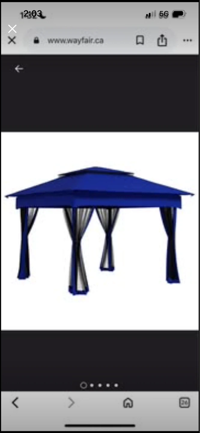 New 11' X 11' Pop Up Canopy, Outdoor Patio Gazebo