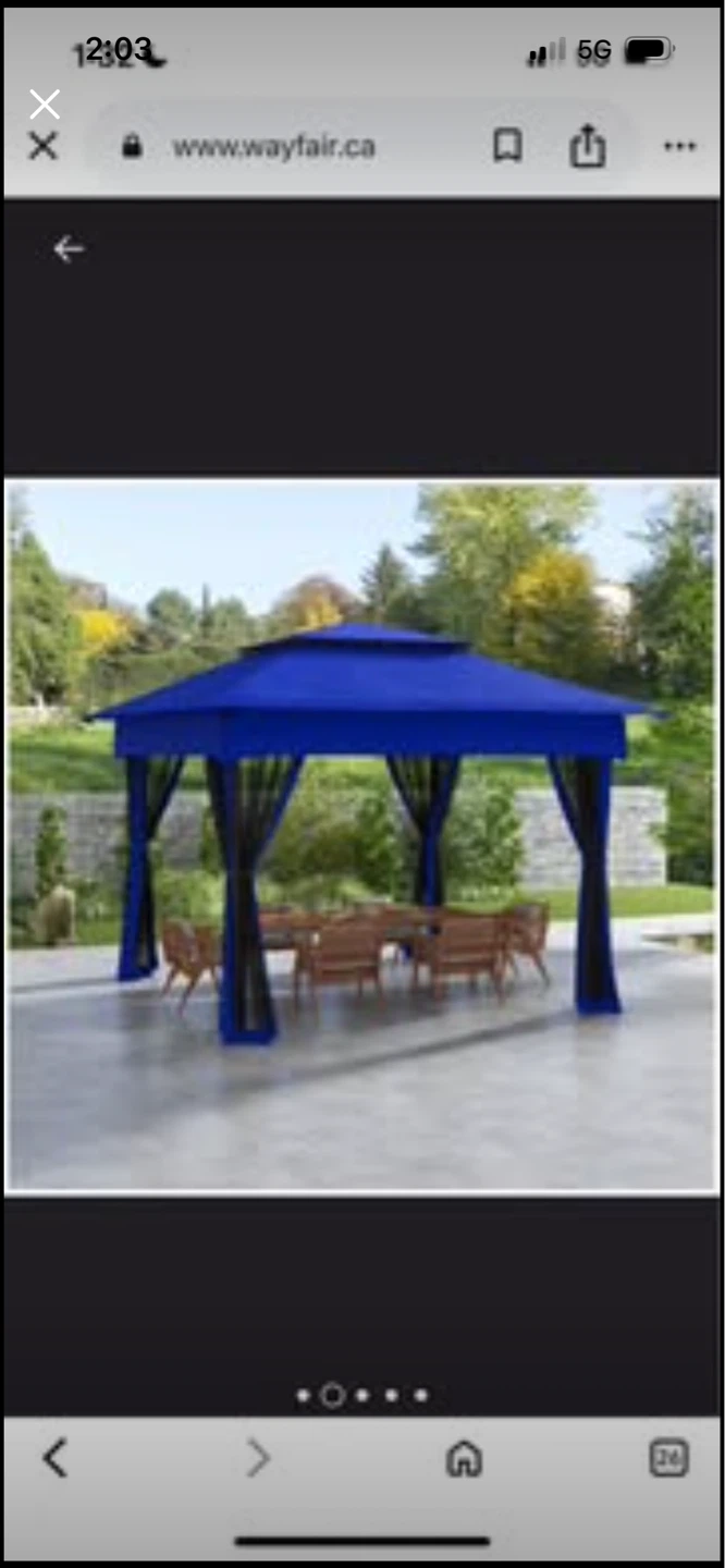 New 11' X 11' Pop Up Canopy, Outdoor Patio Gazebo - photo 2