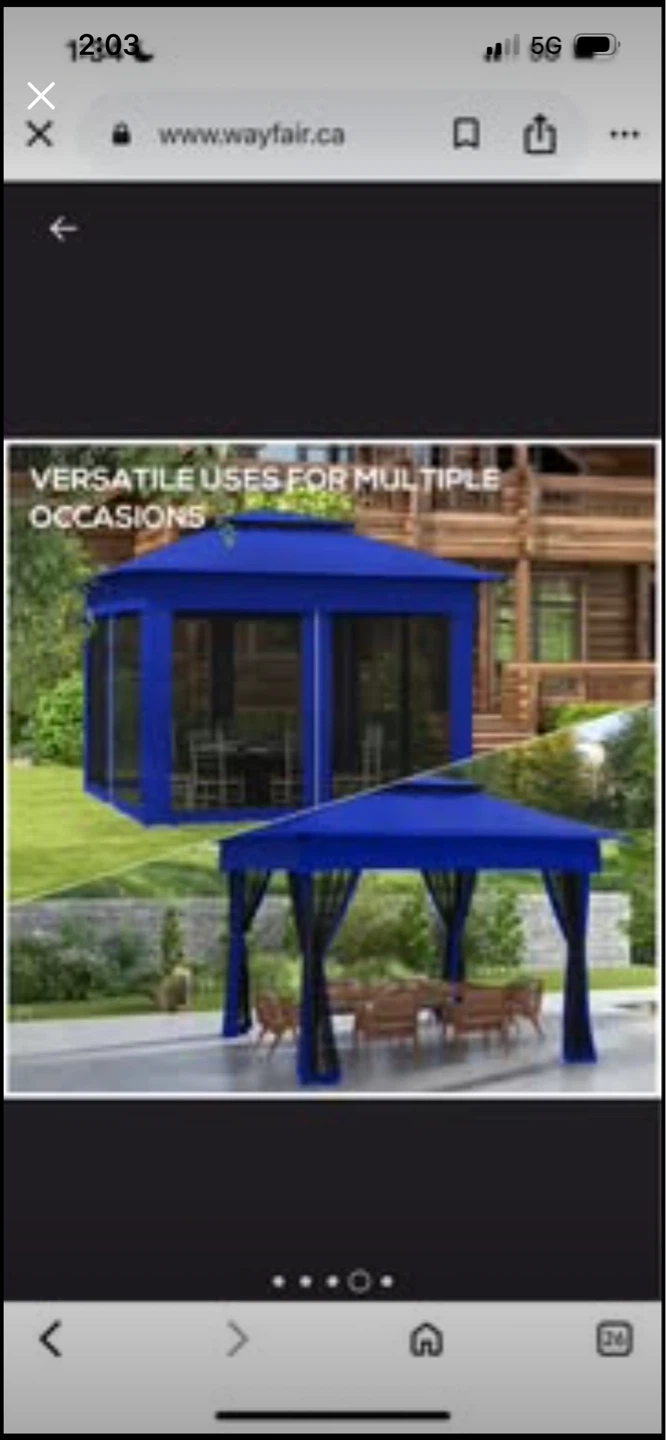 New 11' X 11' Pop Up Canopy, Outdoor Patio Gazebo - photo 4