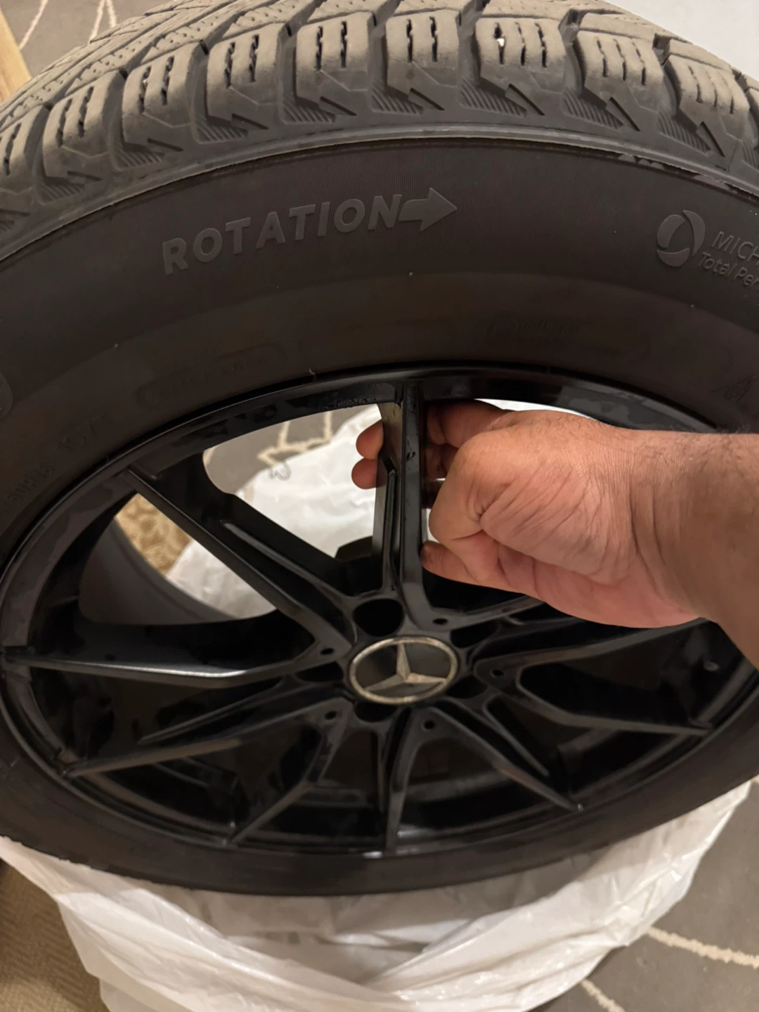 Michelin Winter Tire with Mercedes Rim