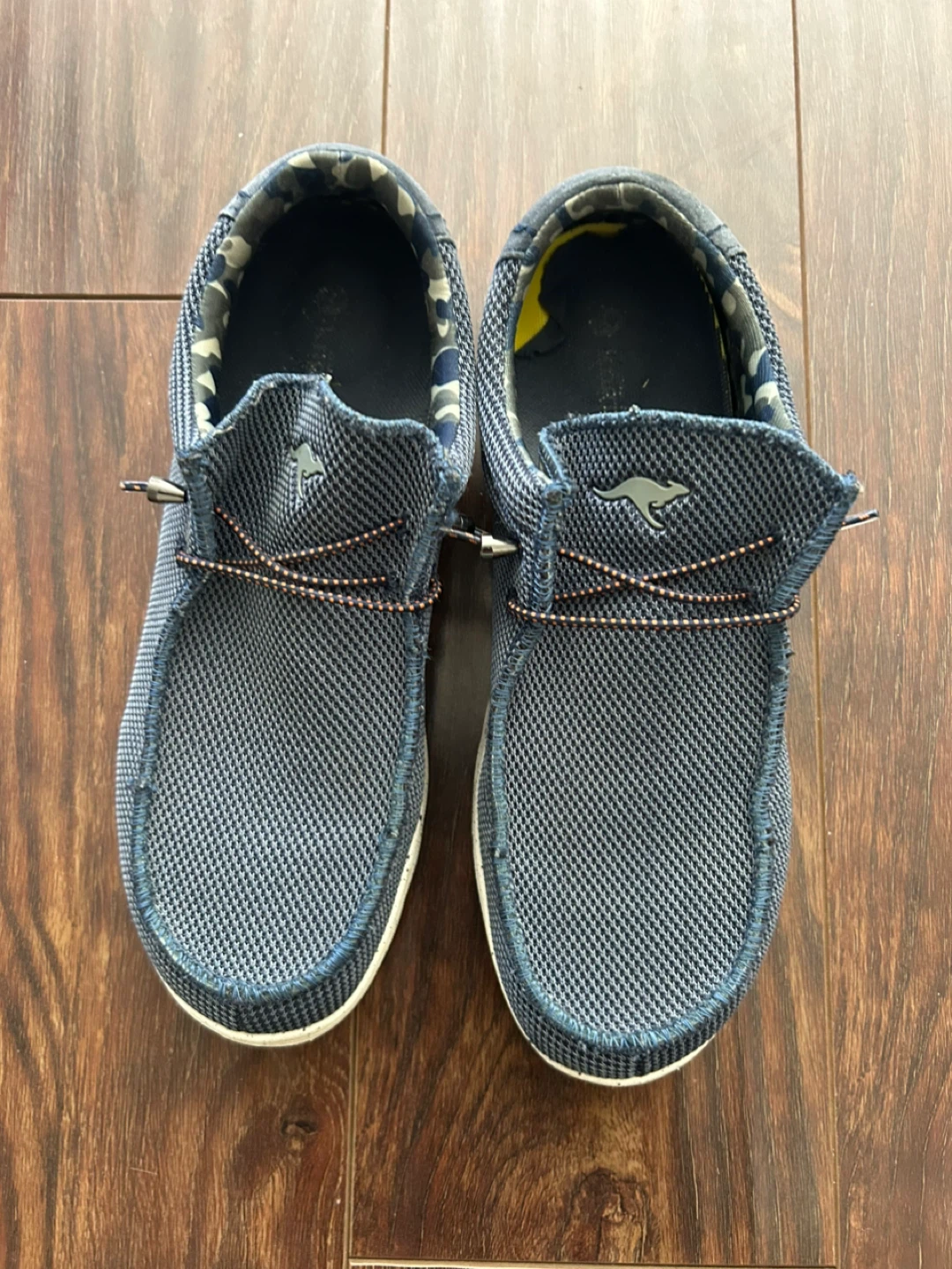 Hey Dude Men's Size 9 Wally Sox Shoes Blue Camo Lined
