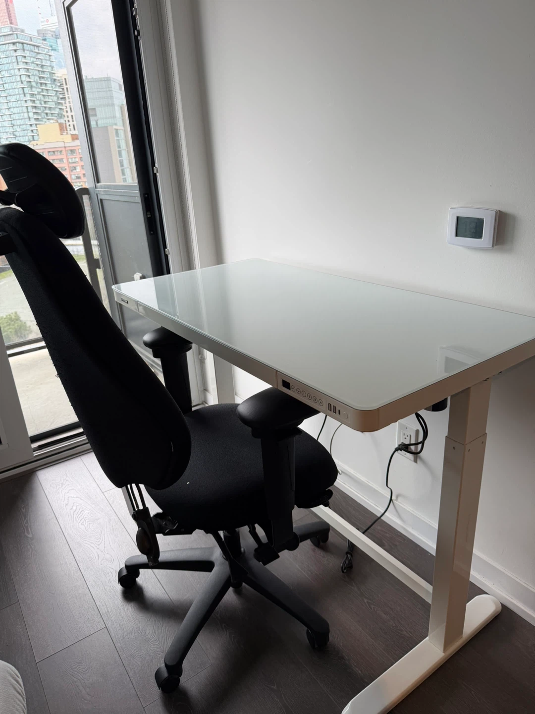 Electric Standing Desk (Glass Top + USB) - photo 3