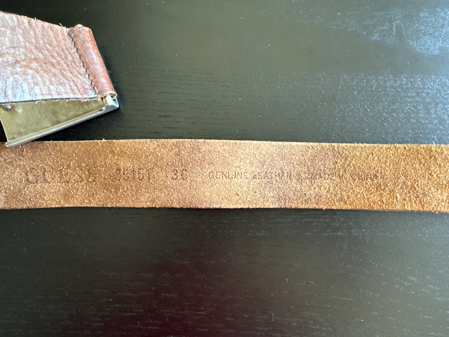 Guess Genuine Leather Belt - Size 36 - photo 4