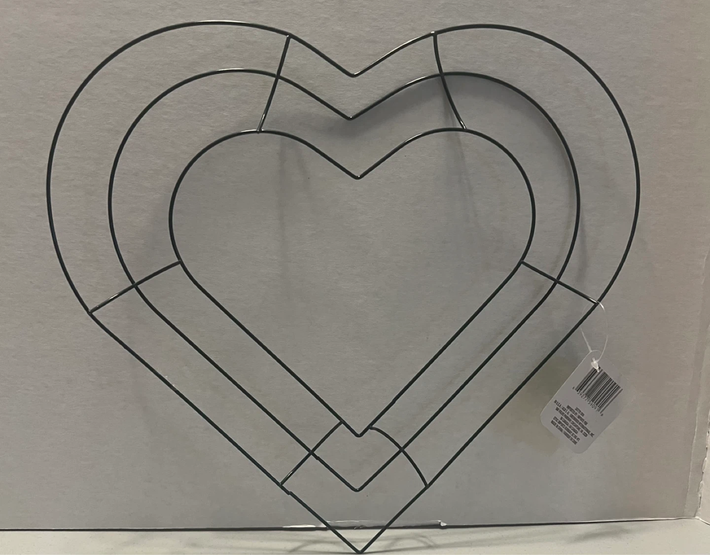 Floral Garden Heart Shaped Wire Wreath Form - photo 2