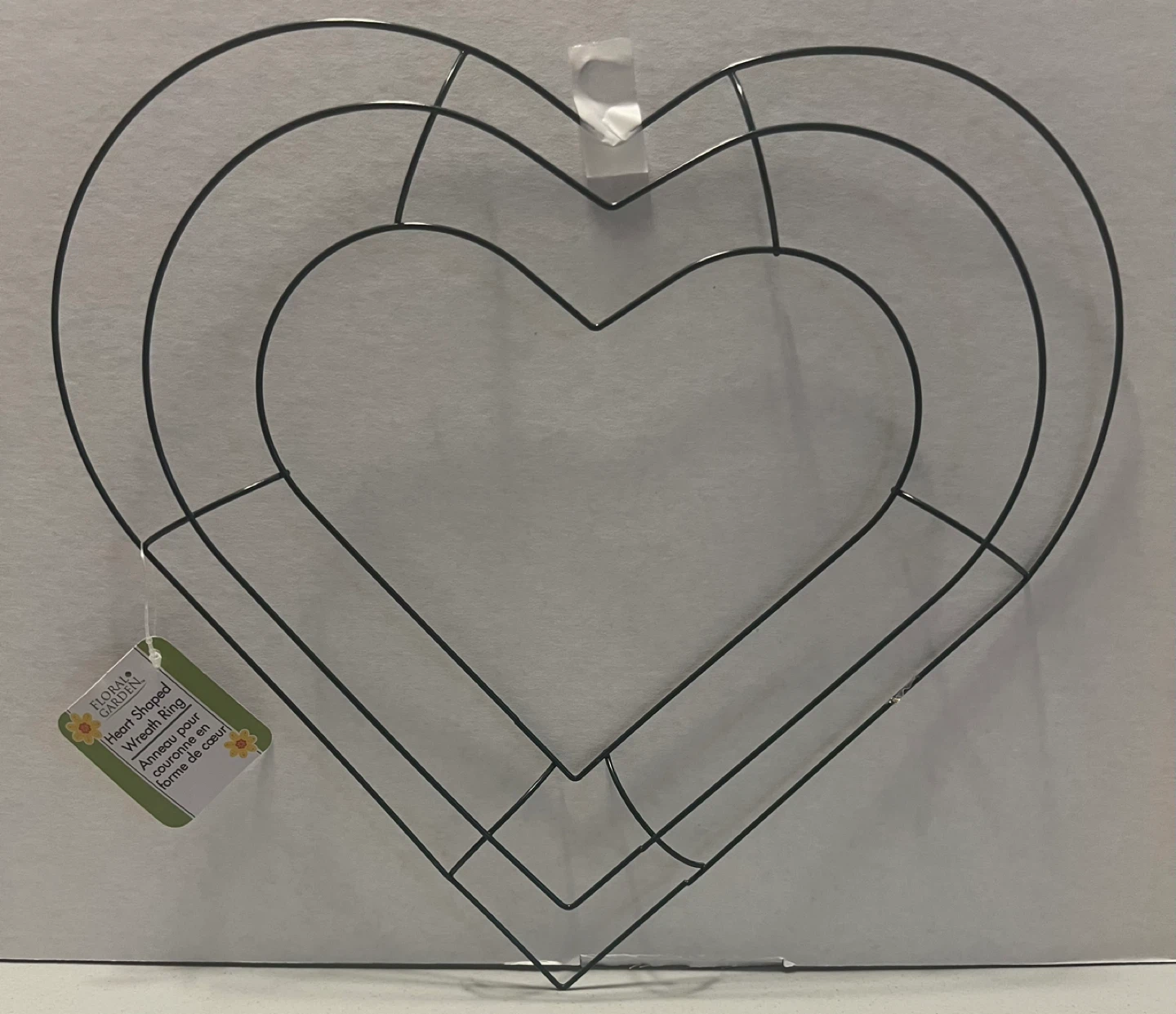 Floral Garden Heart Shaped Wire Wreath Form