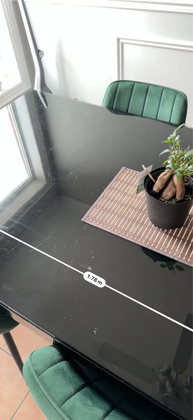 Black Dining Table - 1.78 m - photo 5