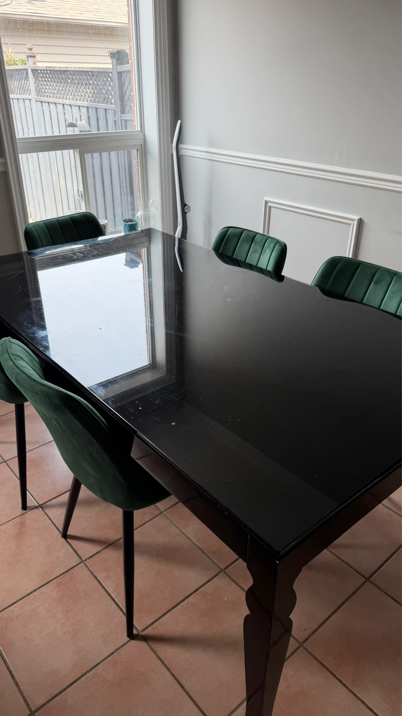 Black Dining Table - 1.78 m