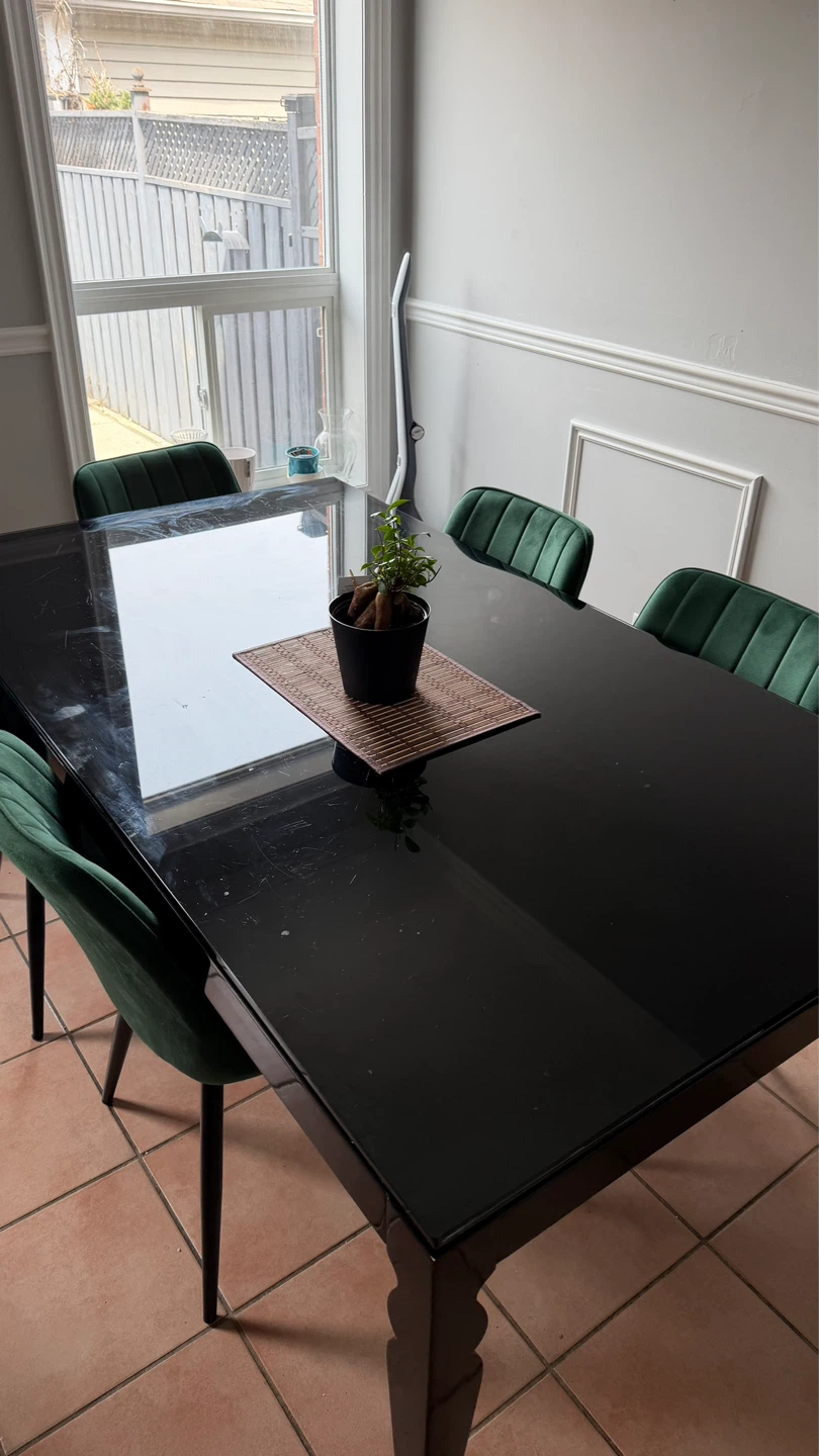 Black Dining Table - 1.78 m - photo 2