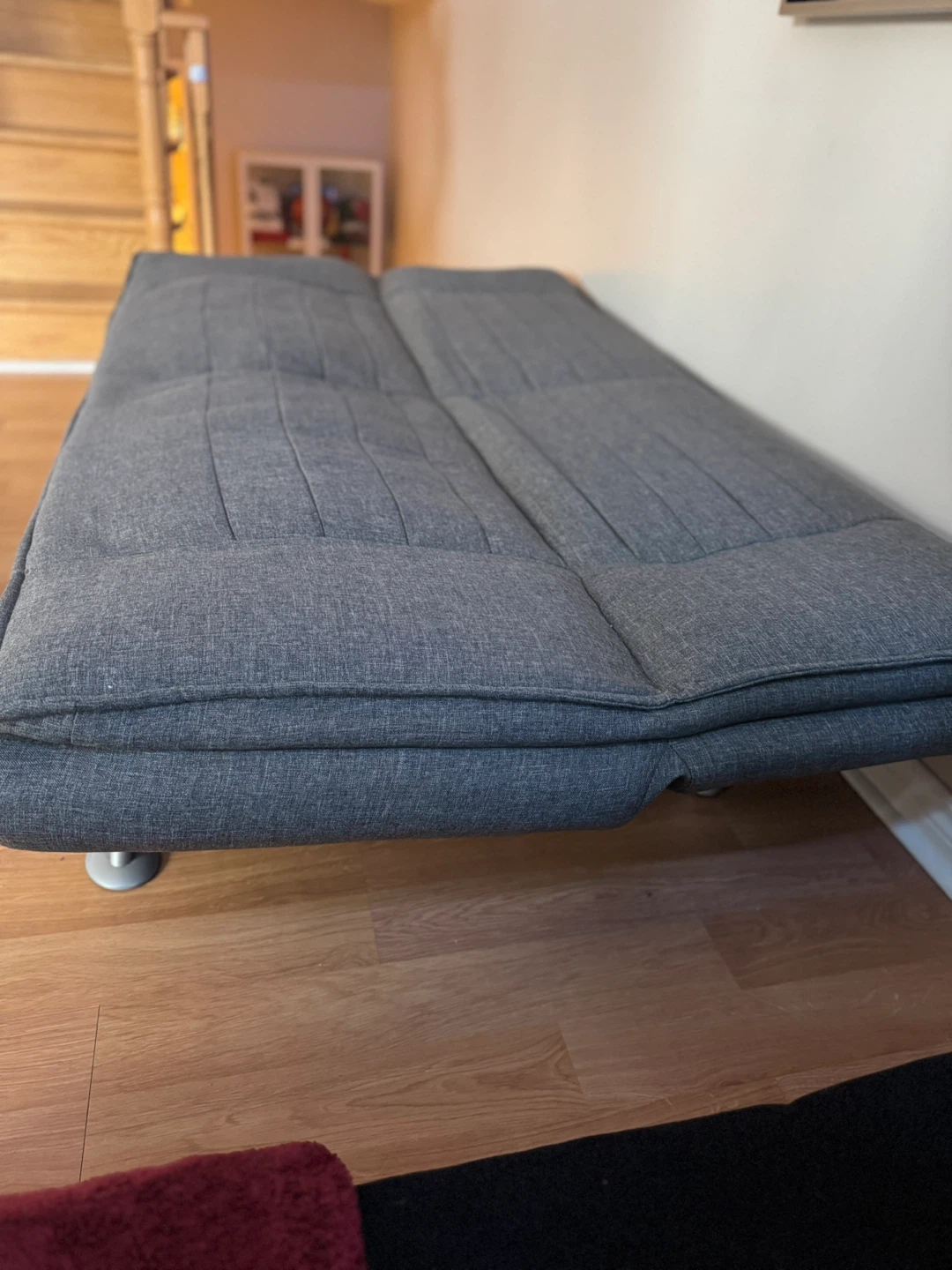 Grey Futon Sofa Bed - photo 3