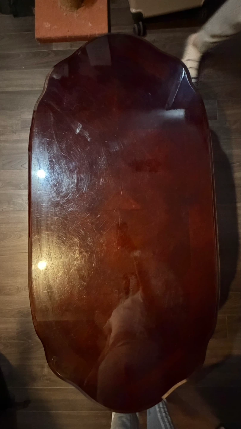 Dark Wood Coffee Table - 1.31m Long - photo 2