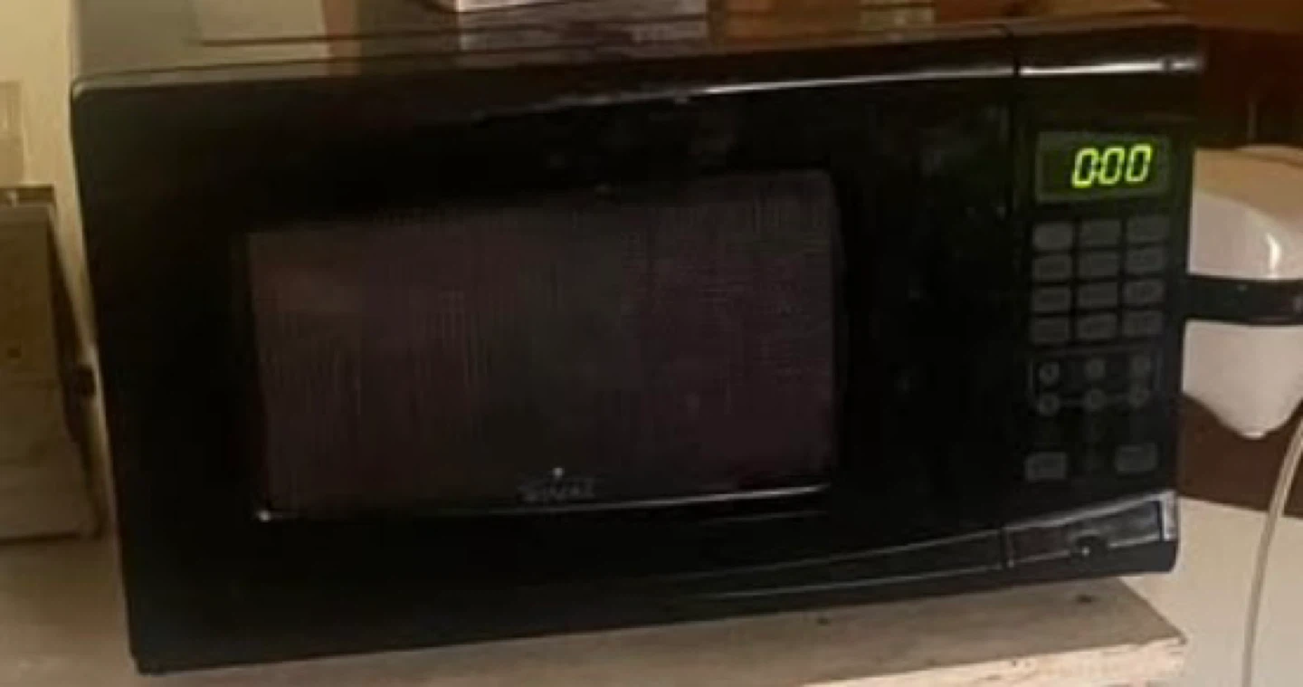 Black Microwave Oven