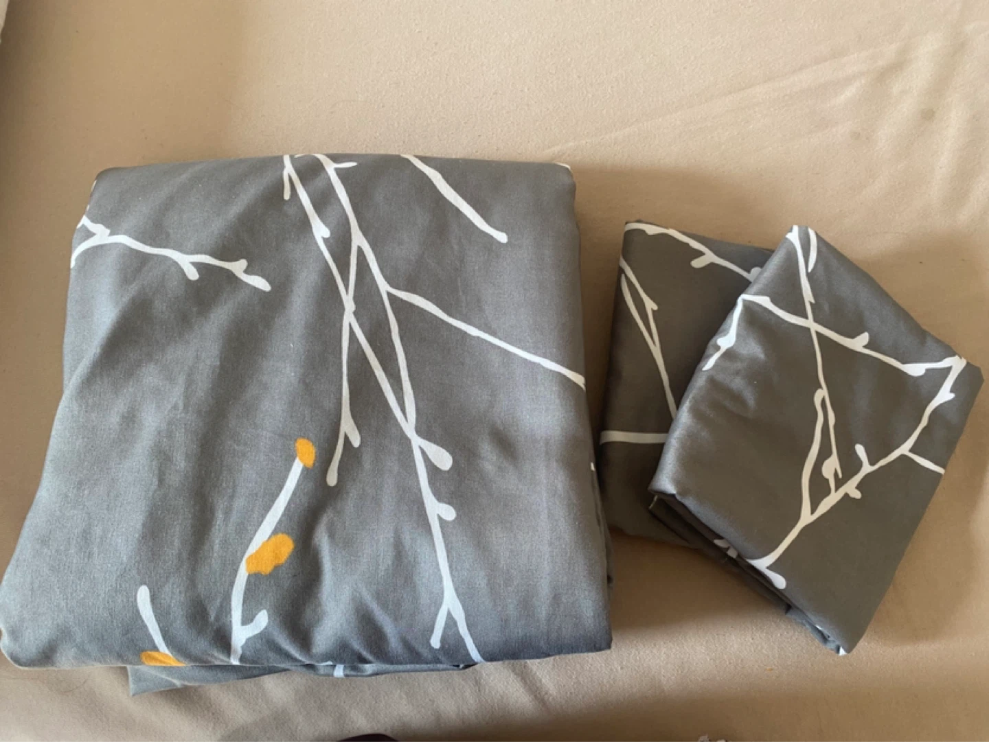 Queen Duvet Cover Set - Tree Branches Pattern