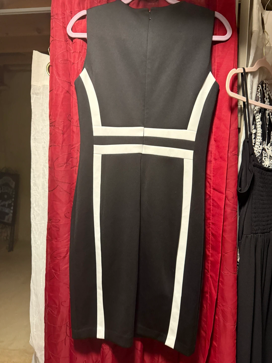 Calvin Klein Black & White Sheath Dress Size 8 - photo 2