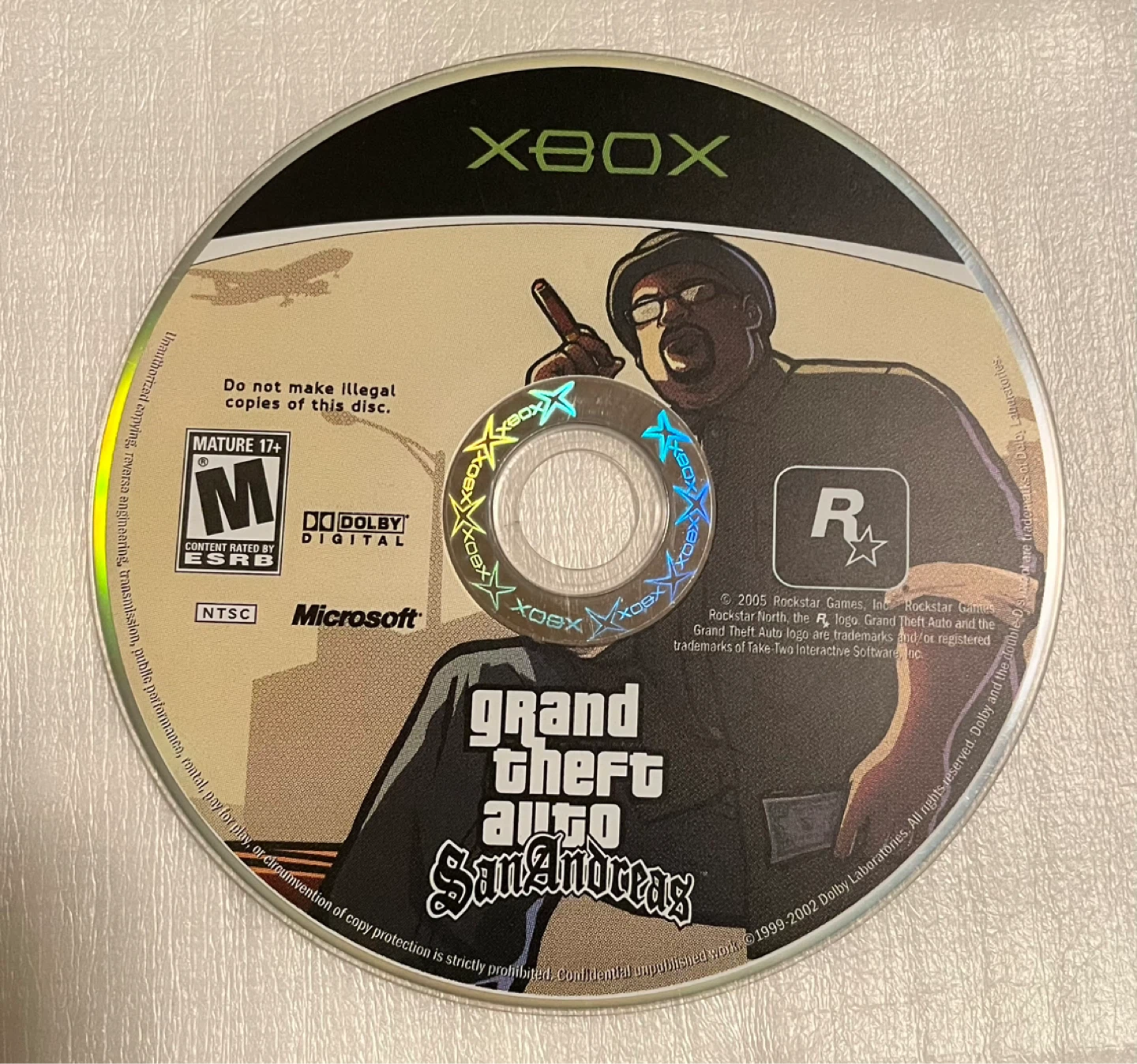 Grand Theft Auto: San Andreas Xbox Game Disc