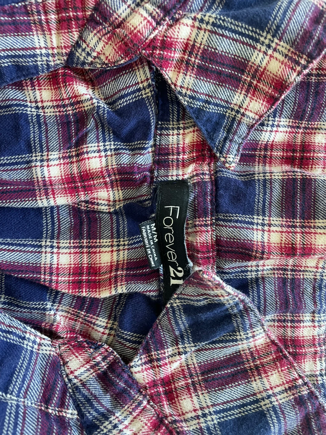 Women's Plaid Flannel Shirt Dress - Size S/M - photo 2