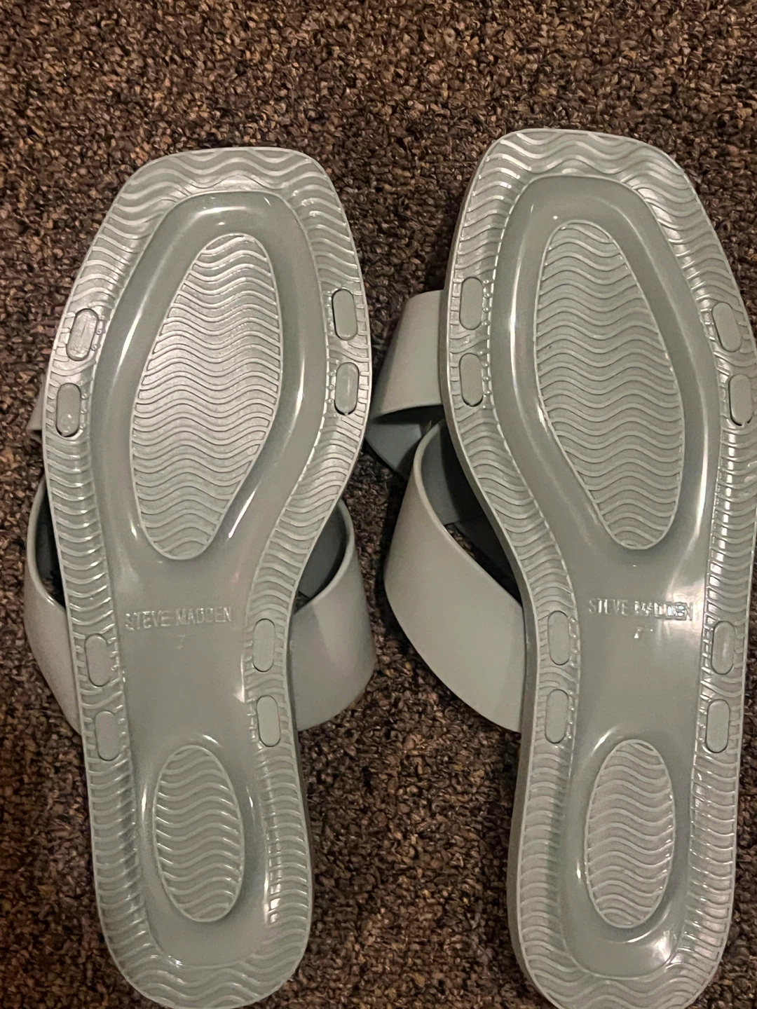 Steve Madden Women's Light Blue Slide Sandals Size 7 - photo 2